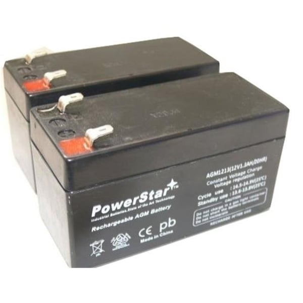 Powerstar PowerStar AGM1213-2Pack 12V 1.2Ah SLA Battery for ps-1212 ub1213 pc1212 lc-r121r3pu - 2 Pack AGM1213-2Pack - main